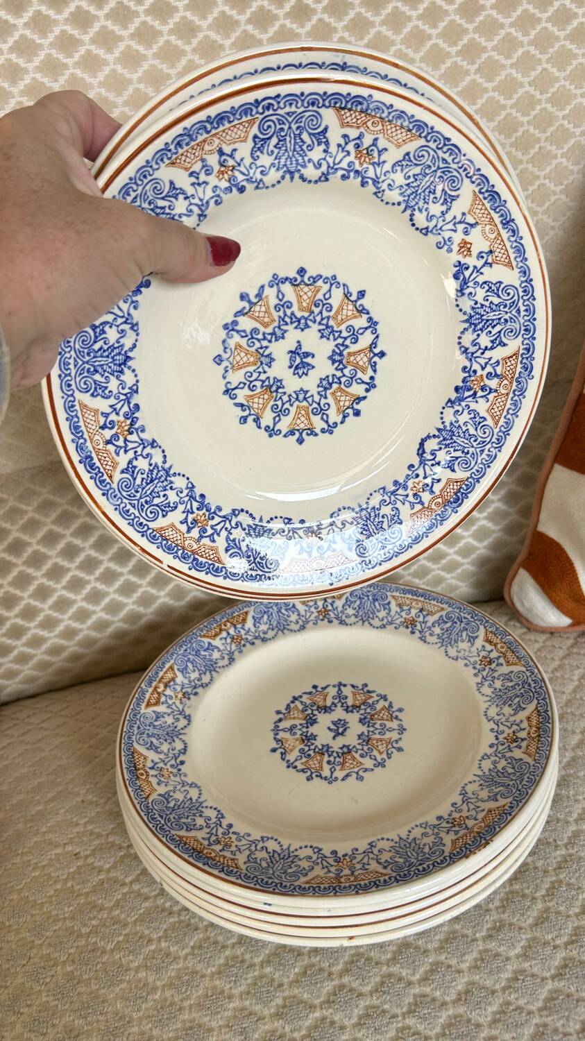 10 Longwy Rouennais iron earth plates