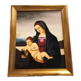 Peinture et son cadre "La Nativité"