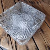 Square glass ceiling light