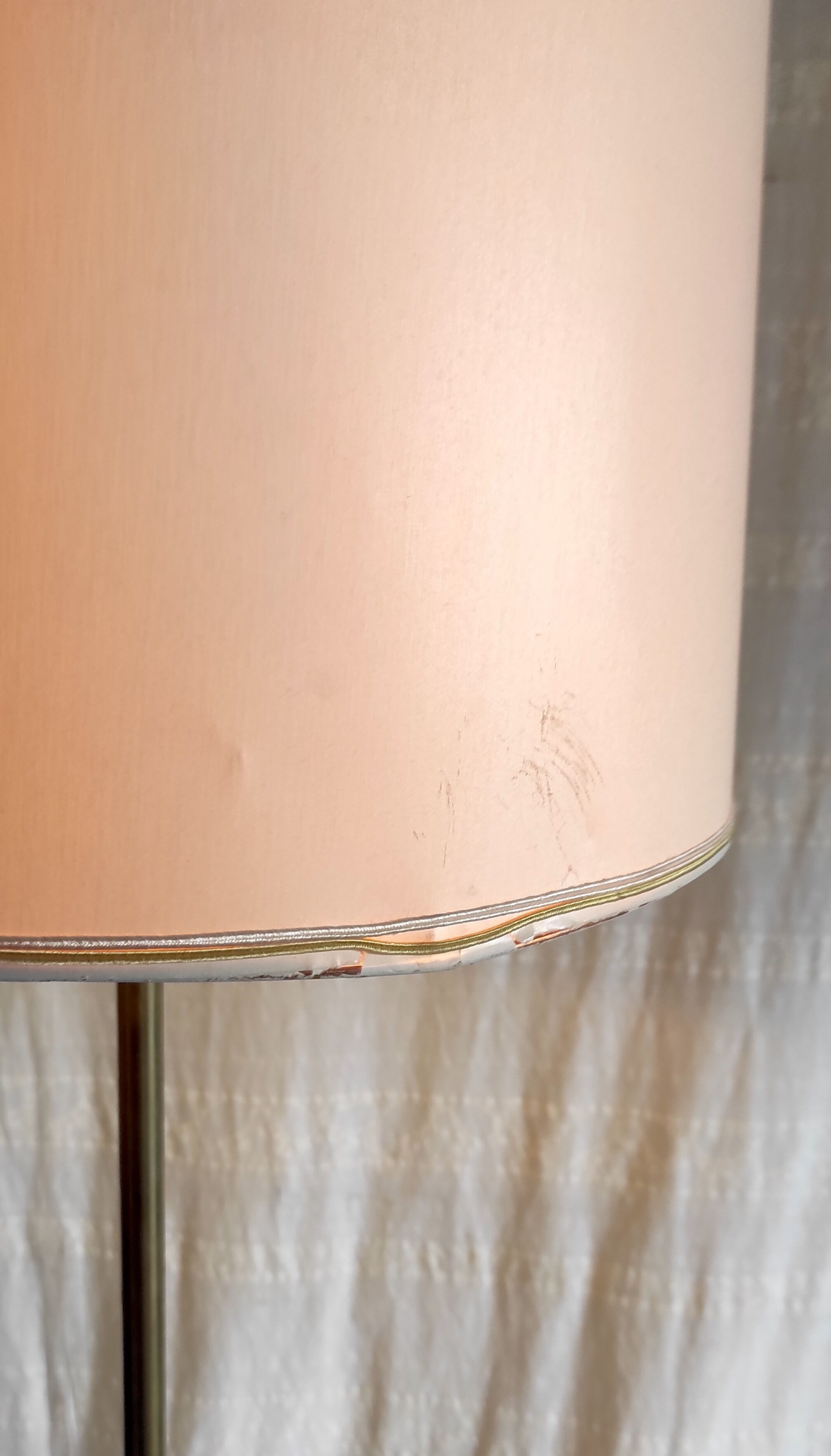 Floor lamp in solid brass minimalist design – 50s/60s