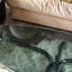 Coffee table smoked glass and chrome