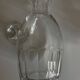 Cut crystal decanter with flat ribs, 1960