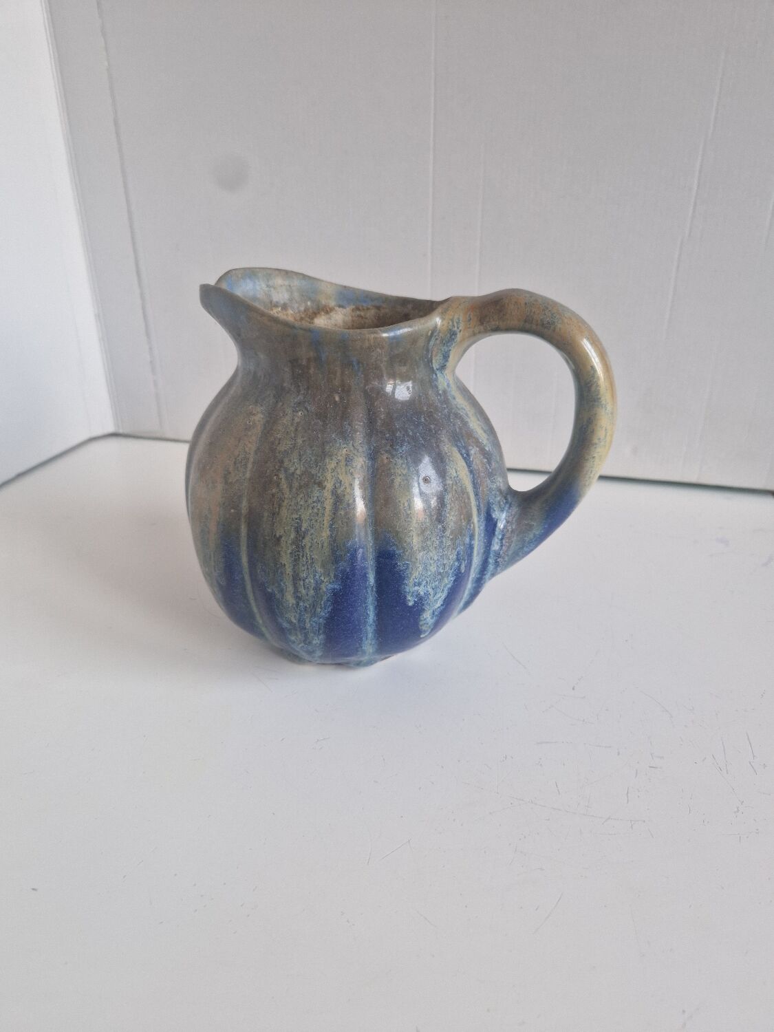 Pumpkin Jug Flamed Blue