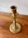 Engraved brass candle holder