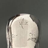 Silver timpani hallmarks Minerva goldsmith RB engraving floral decoration 40 grams