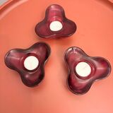 3 Villeroy and Boch design tealight holders