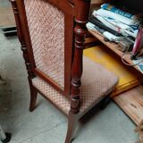 Nursing chair in velvet fabric