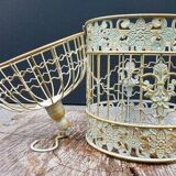 Classic roung wrought iron bird cage small