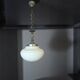 White opaline glass chandelier