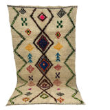 Handmade Moroccan Berber carpet 244 x 138 CM