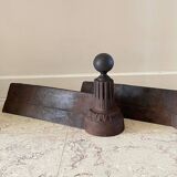 Pair of old vintage steel andirons