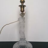 Lamp foot putti torch with baccarat