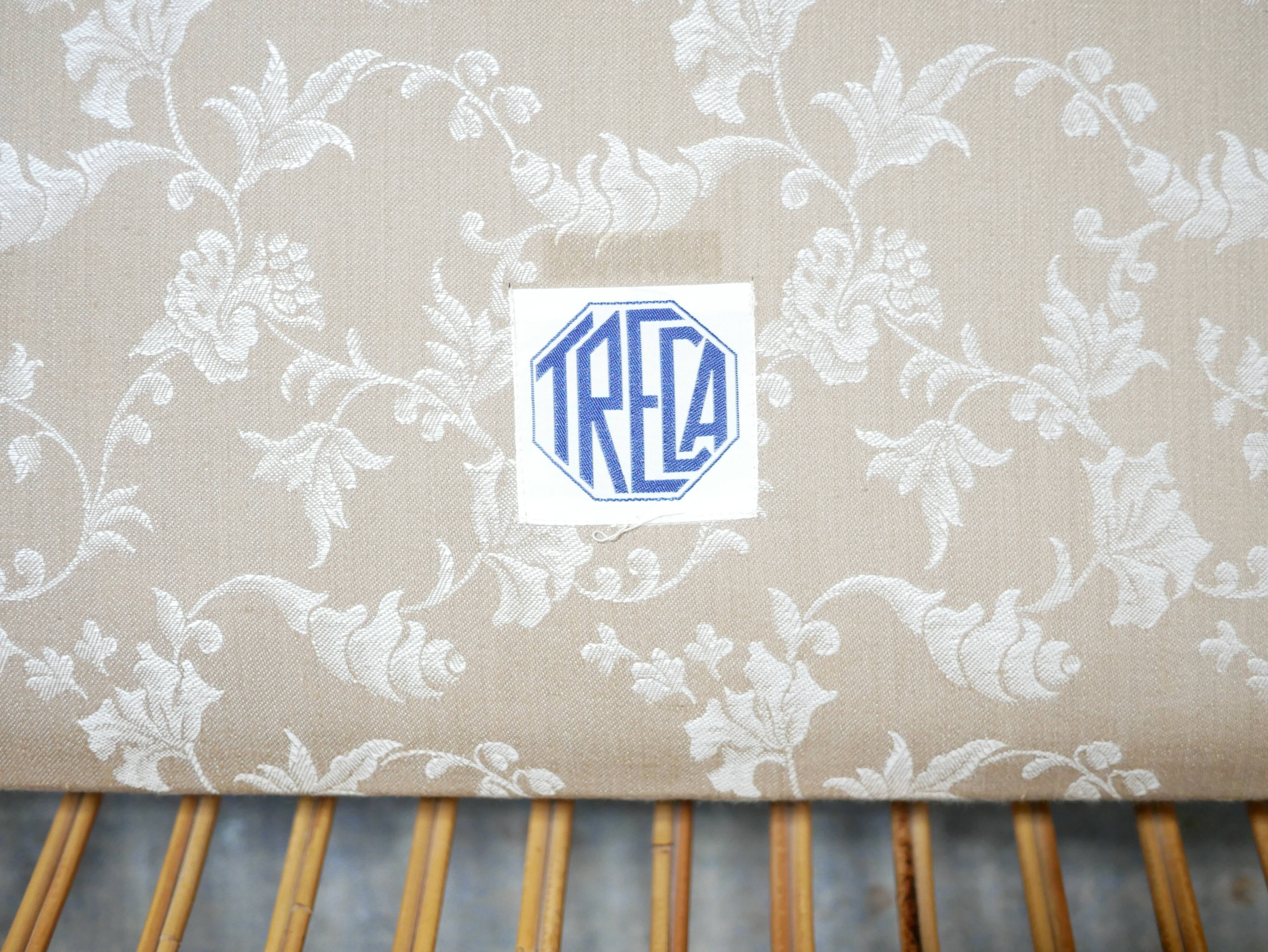 Vintage rattan basket bed 190cm x 120cm