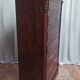 Large mahogany chest of drawers with 8 drawers from the Napoleonic III period.