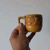 4 vintage slip fruit cups