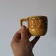 4 vintage slip fruit cups