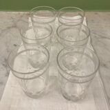 Baccarat 6 cut crystal goblets model Chauny | shot glasses
