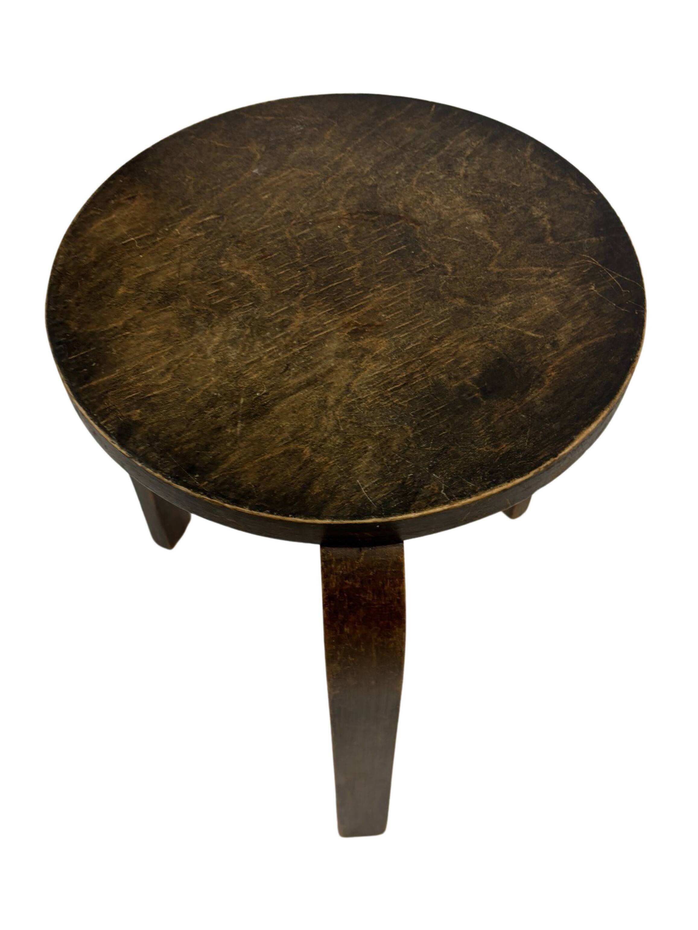 Vintage Alvar Aalto model 60 stool attributed to