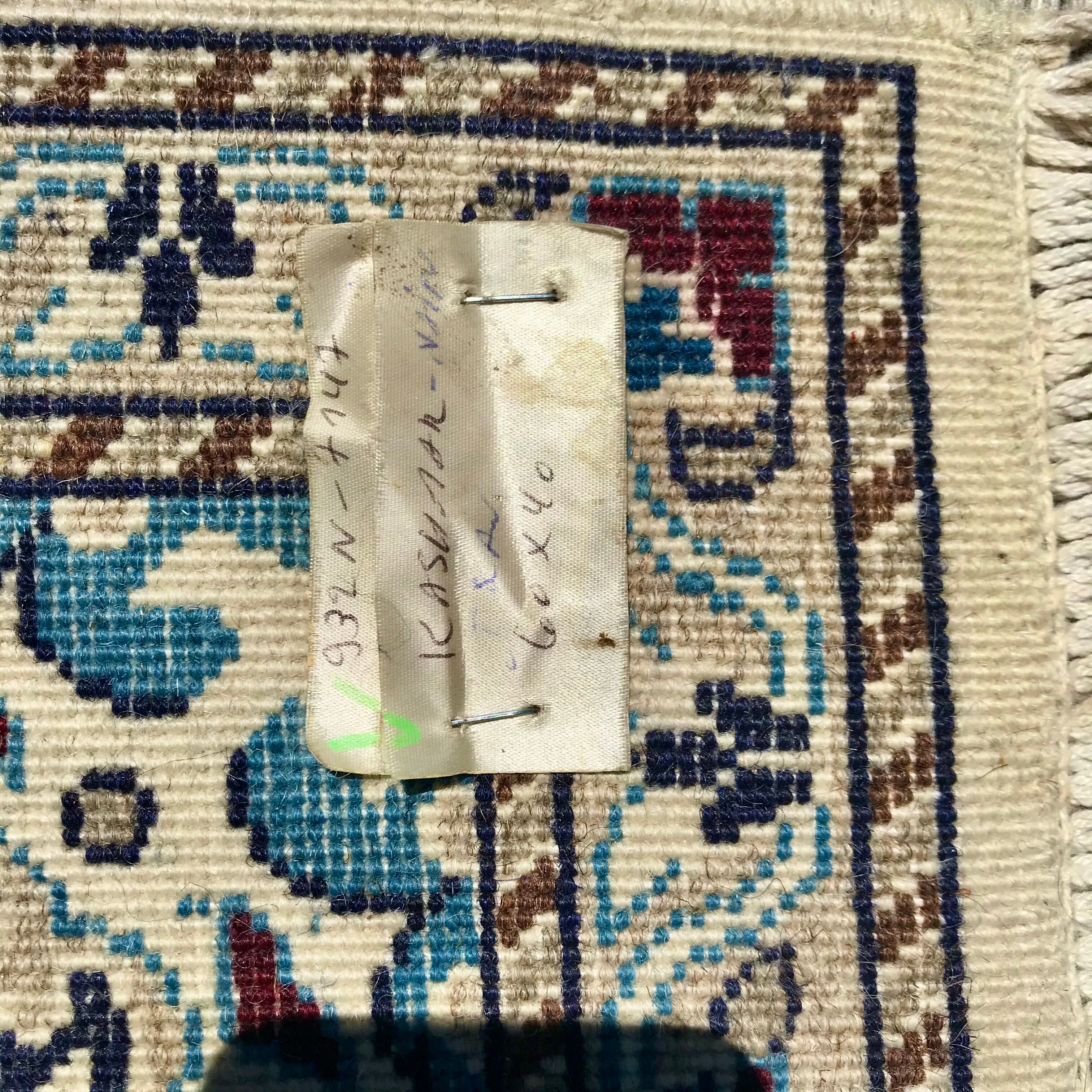 2 tapis Kashmar, Iran, anciens, en laine, noués main, 40x60 cm