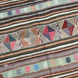 163x280Cm Fuchsia & Pink Persian Kilim Rug, 5x9 Soft Rug