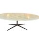 Large oval dining table Florence Knoll marble top L 2