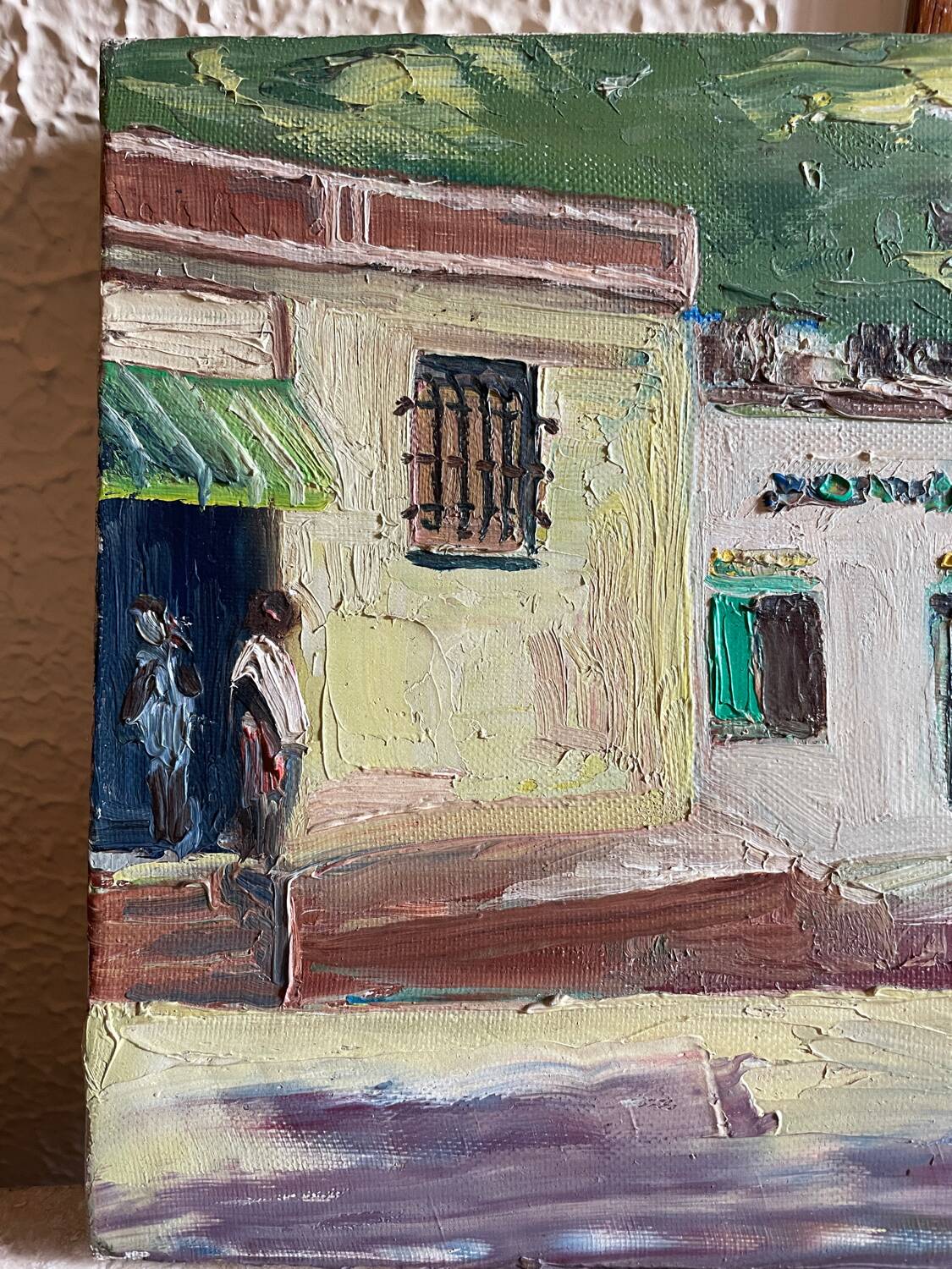 Vintage Sahara Village Painting