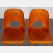 Suite of 4 vintage chairs by Oswald Haerdtl for Ton, 1960