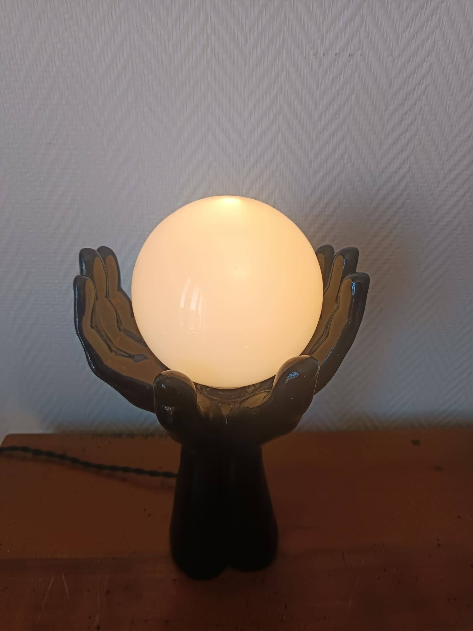 Vintage 1970s mains lamp