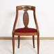 Chaise gondole Art Déco en bois massif