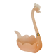 Vide poche cygne pâte de verre rose