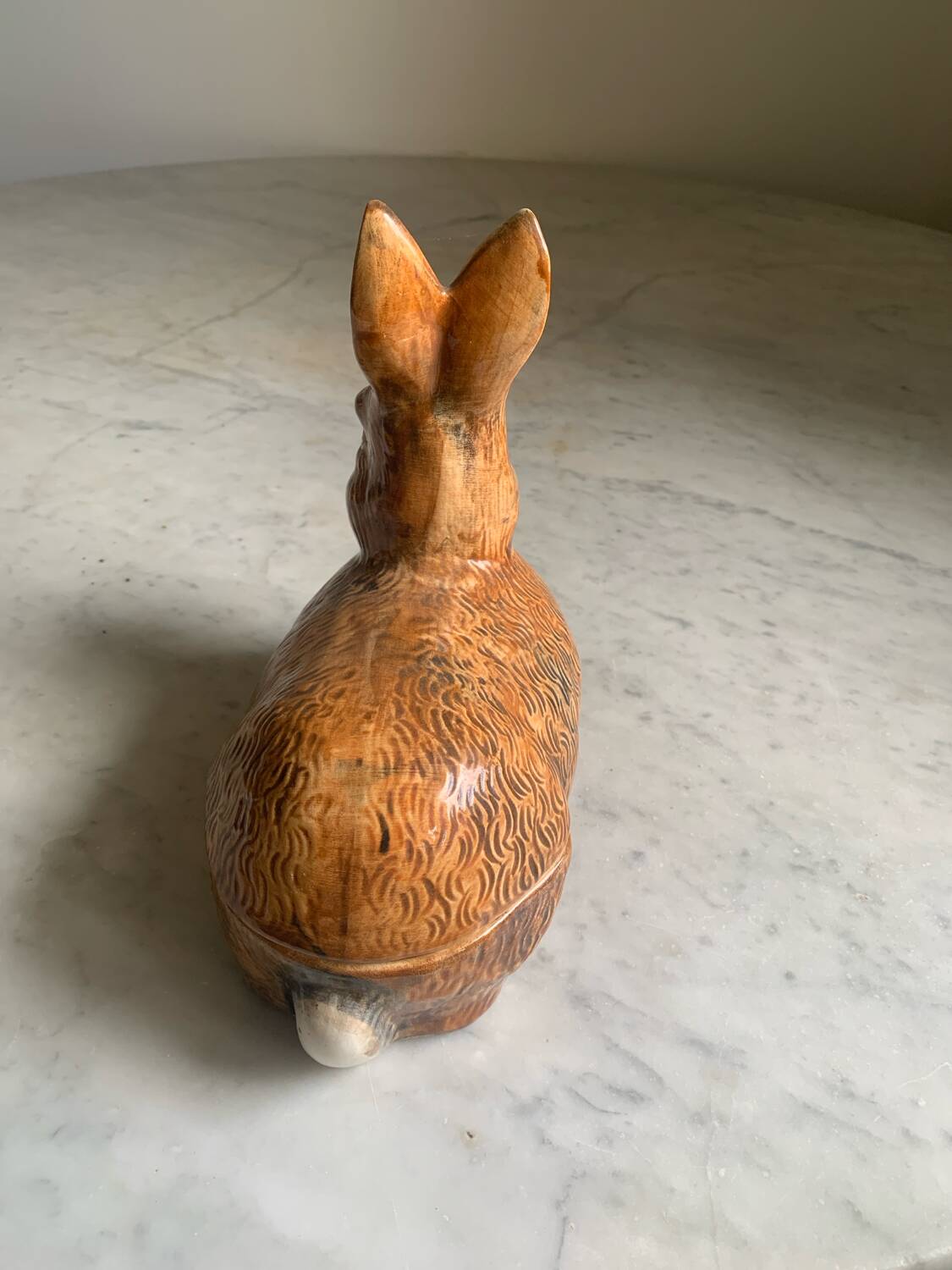 Ceramic rabbit terrine