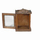 Little Old Wall Showcase Box has Clock Patina of Origin India