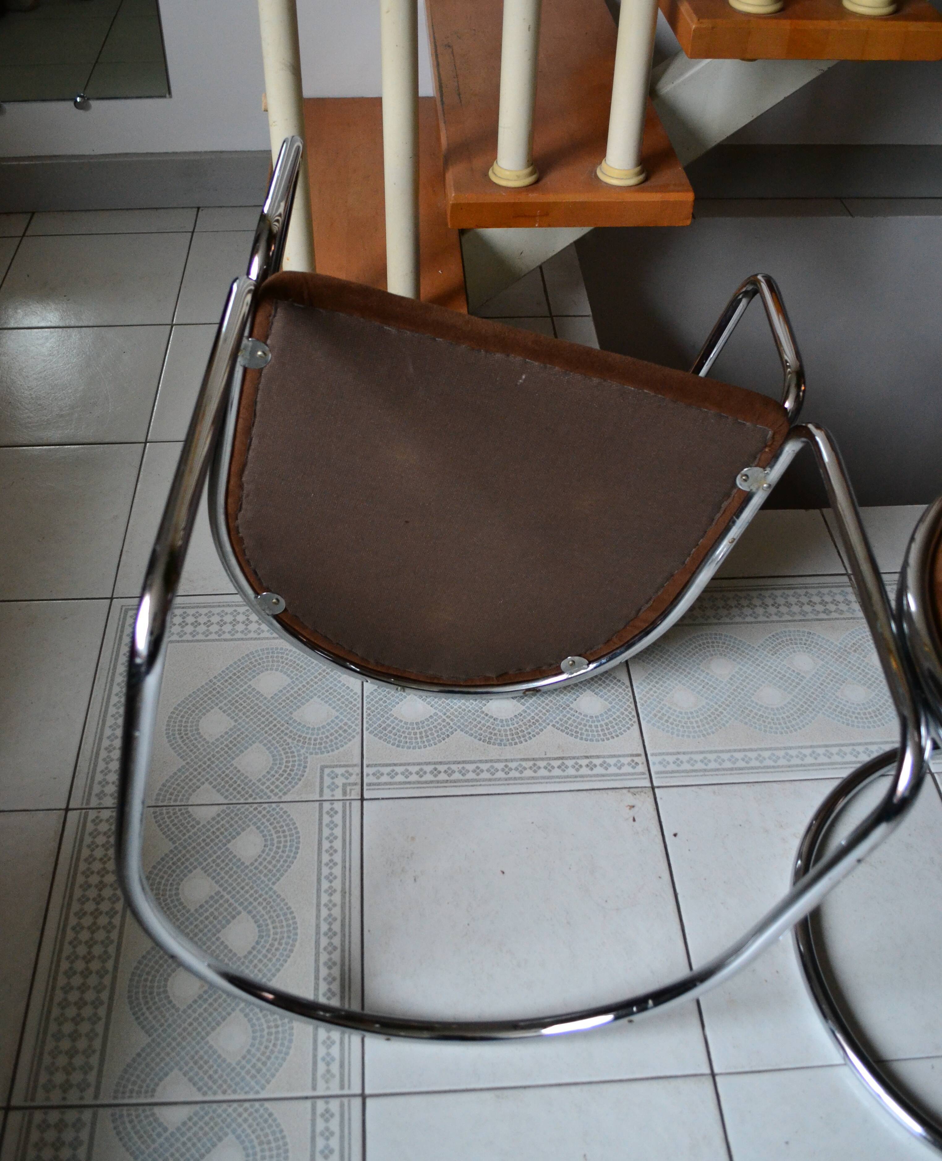 4 chairs par Renato Zevi for Roche Bobois 1970