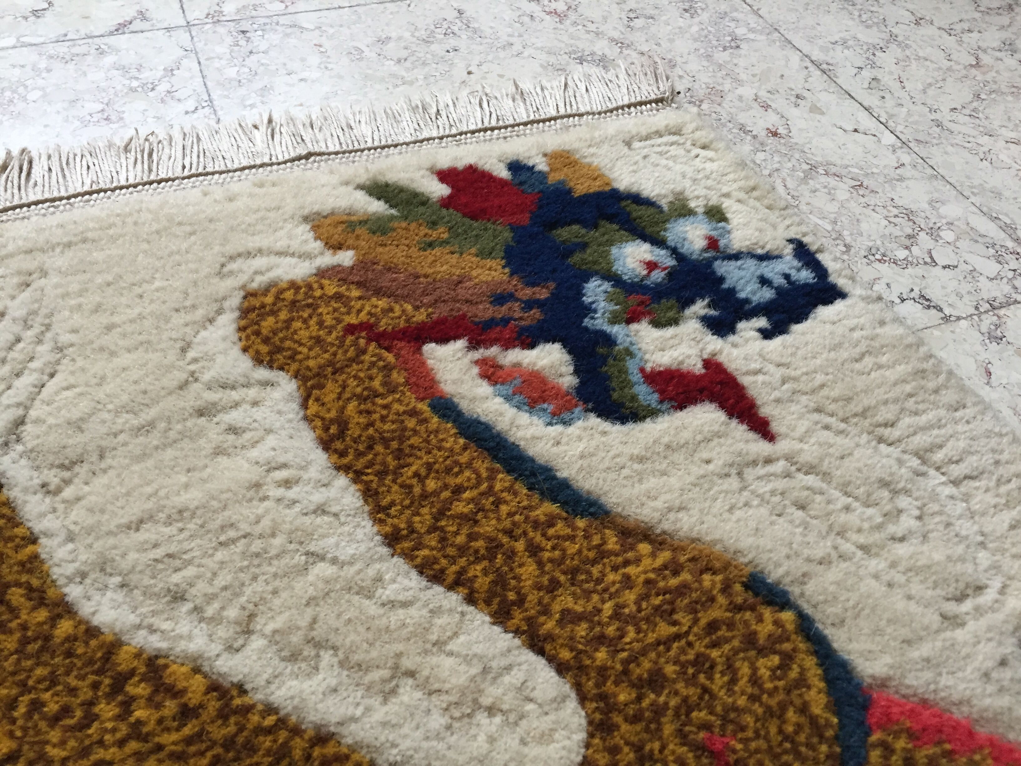Tibetan wool carpet dragon decoration – 54cm x 43 cm