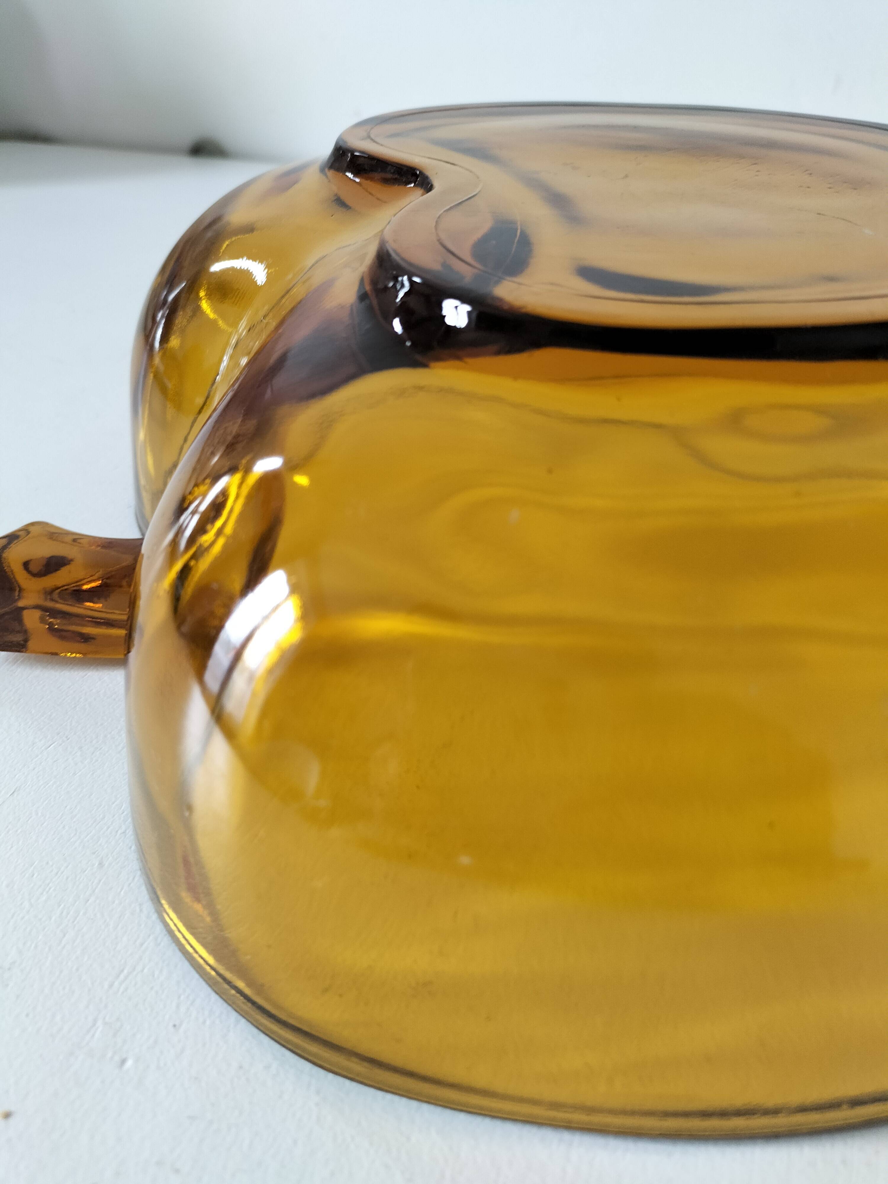Saladier vintage pomme verre pressé