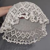 Suspension opaline dentelle - shabby