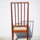 Chaise de nourrice bois avec assise tapisserie