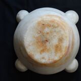 Carrara marble mortar of eighteenth period 37 x 18 cm