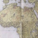 Map of the reliefs of Africa by Swiss Air