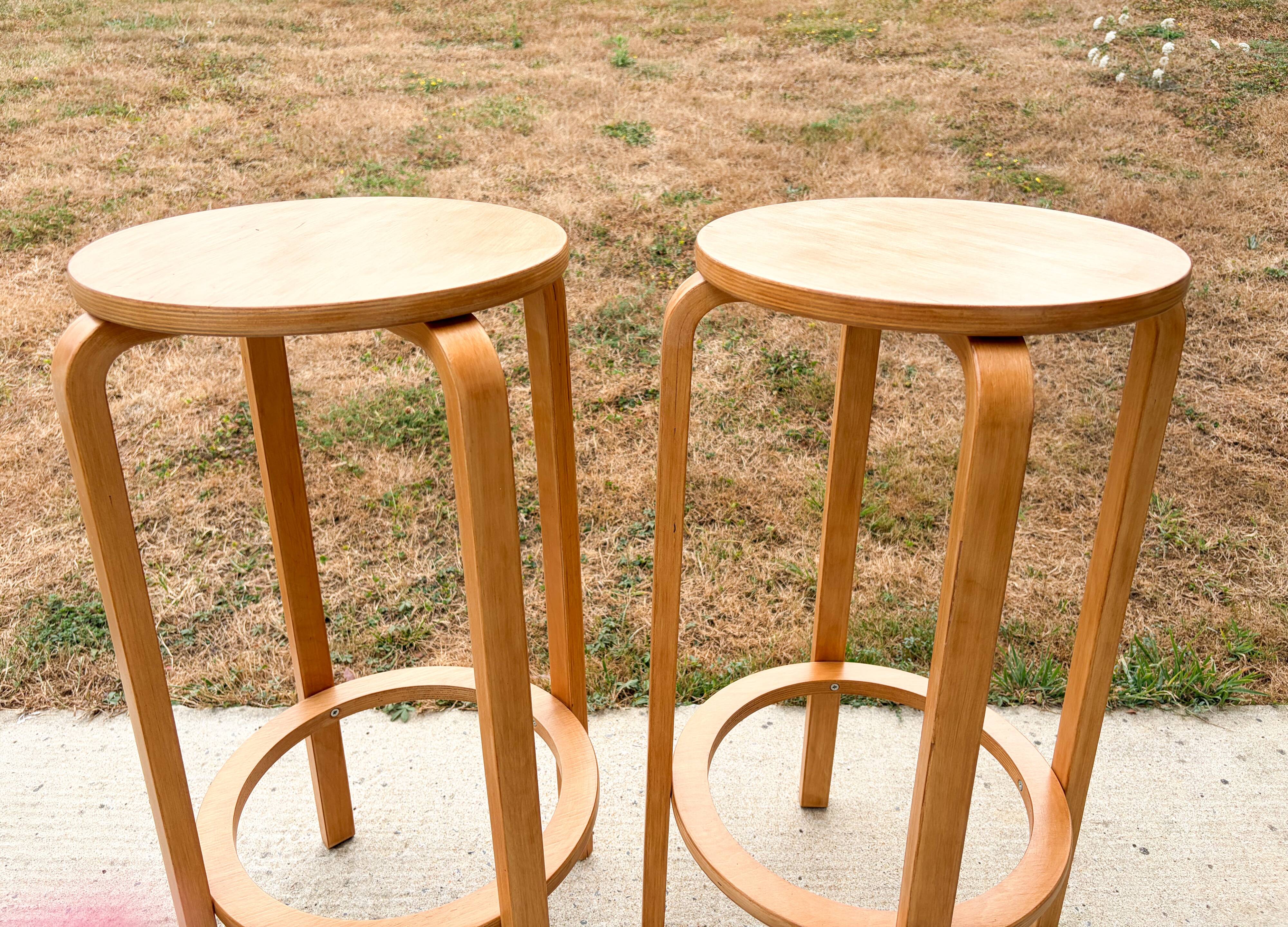 Pair of high stools, Frosta, IKEA, 1980s/90s
