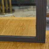 1930s Art Deco solid oak and beveled glass mirror