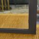 1930s Art Deco solid oak and beveled glass mirror