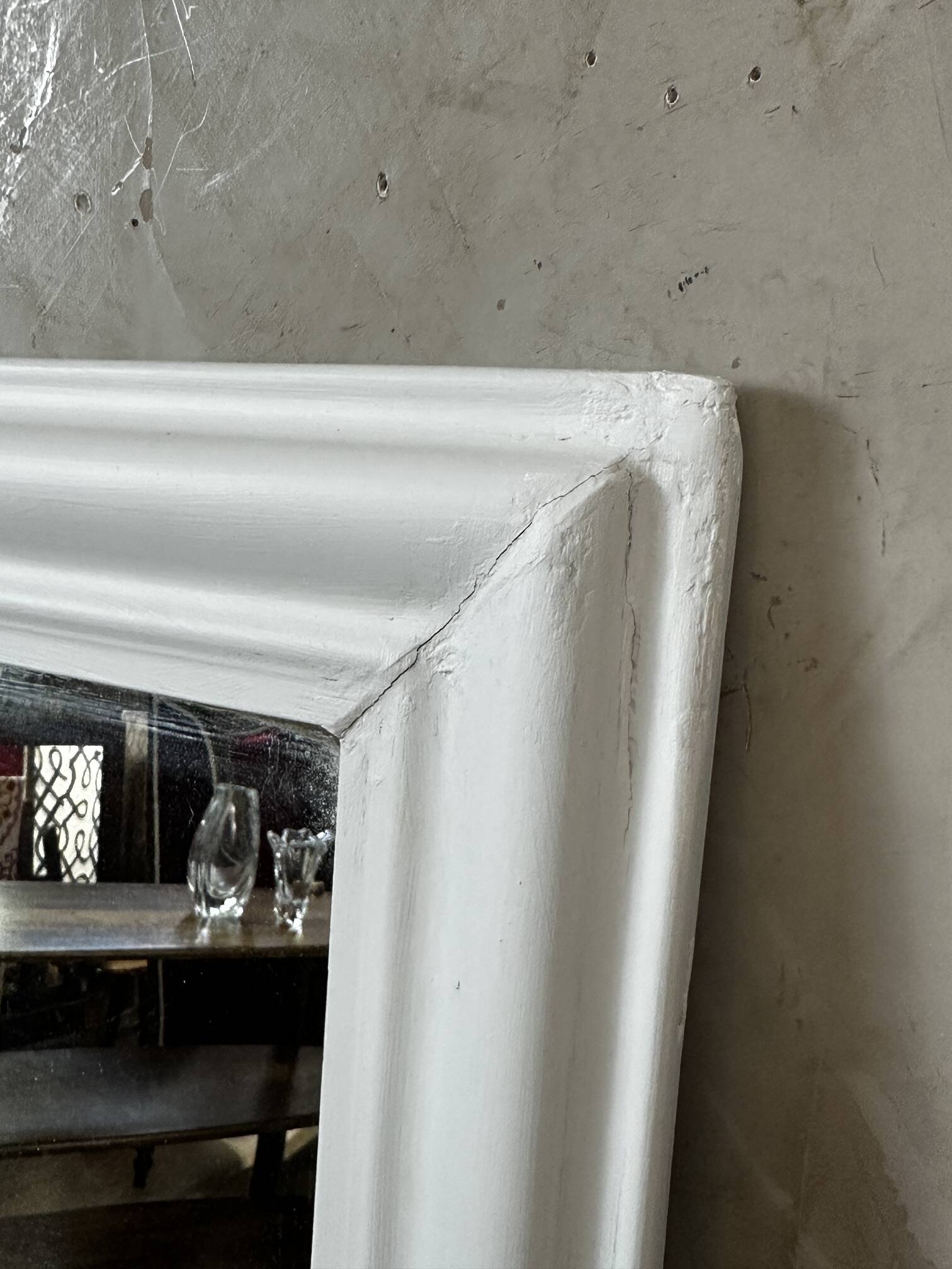 Miroir ancien repeint