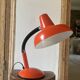 Vintage orange metal lamp