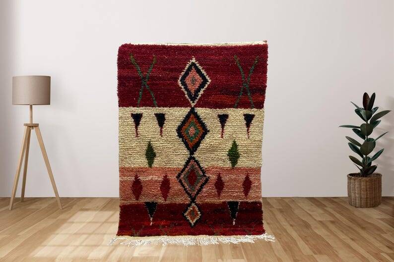 Colorful Moroccan wool rug 150/250cm