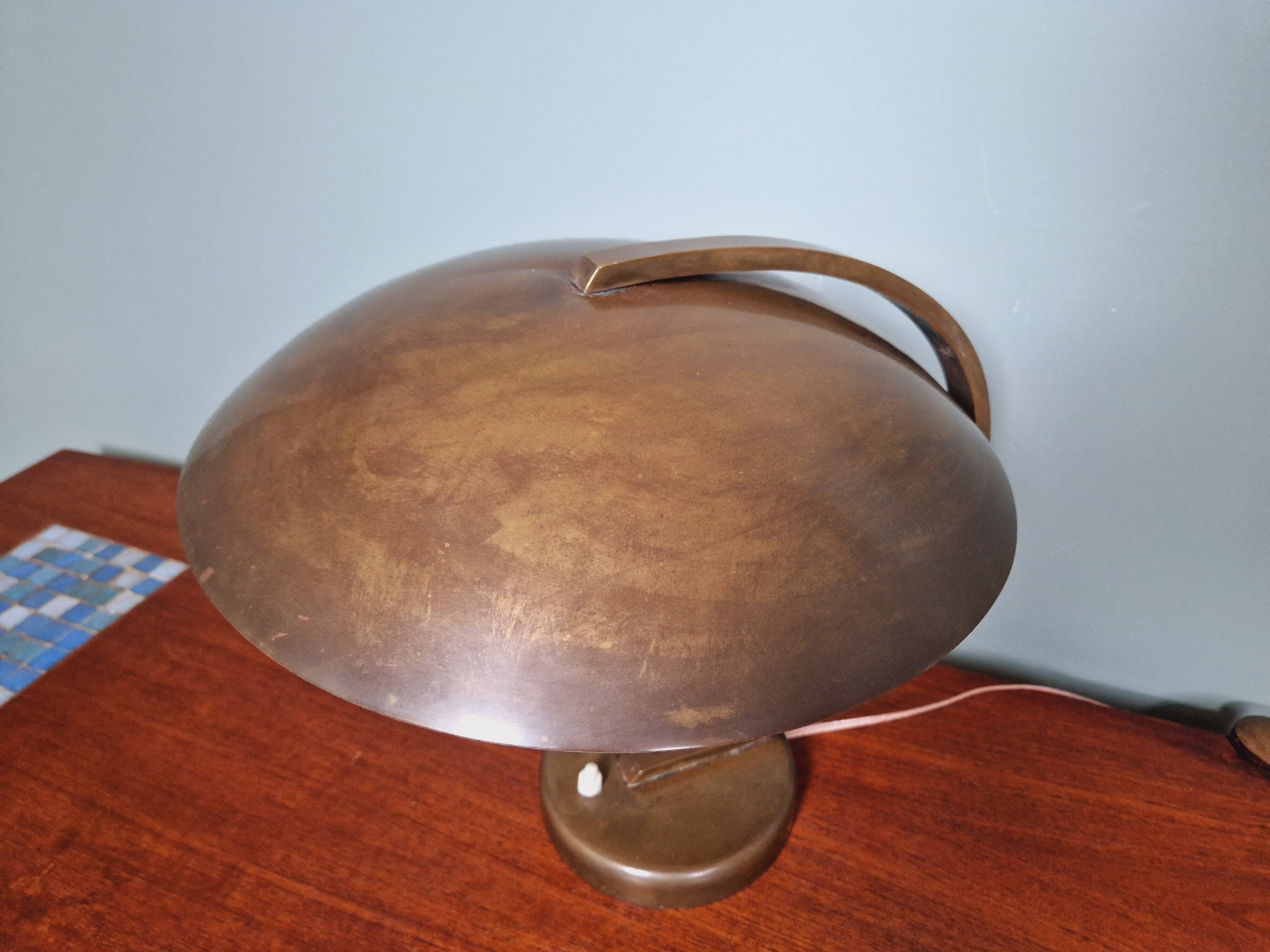 Bauhaus brass desk lamp, Egon Hillebrand