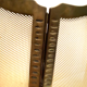 Bronze spark screen has three panels XX century
