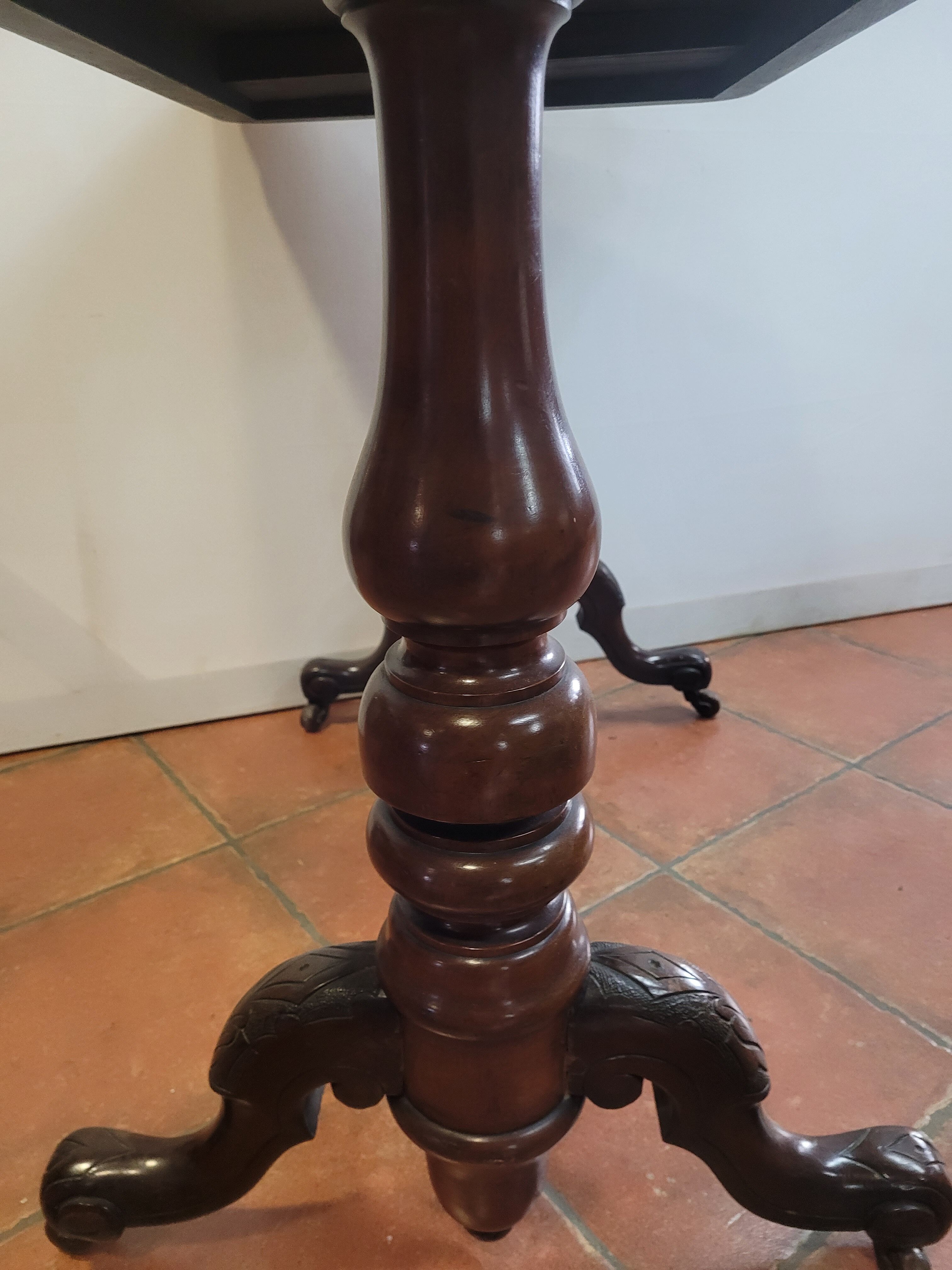 Antique mahogany bistro table
