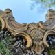 Vintage Louis XV style gilded mirror
