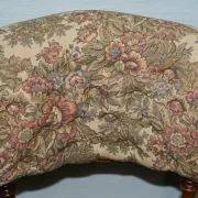 Antique Victorian Nursing Chair in Tapestry with Floral Decoration